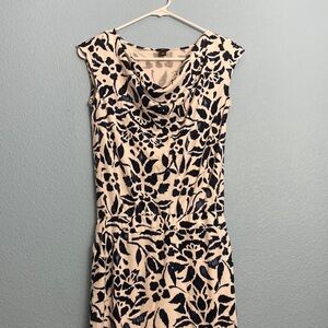 Ann Taylor Midi Sleeveless Dress - Blue/White